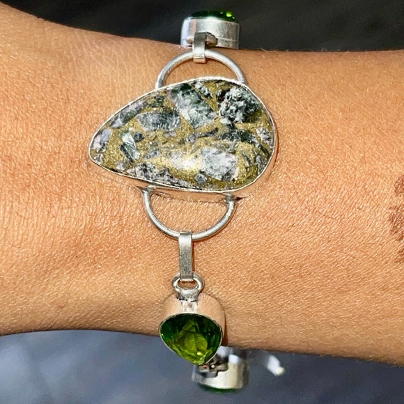 Copper Seraphinite Bracelet 7” - 8” - Picture 6 of 9